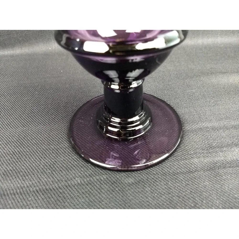 Waterford Crystal Great Room Water Goblet Darjeeling Series Amethyst Purple Logo